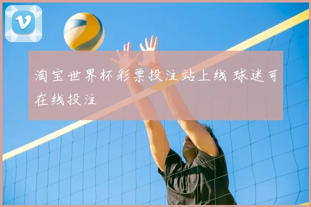 淘宝世界杯彩票投注站上线 球迷可在线投注